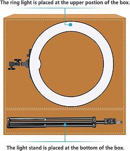 Кільцева LED лампа зі штативом Neewer ‎RL-18 Чорний synthetic.ua - Фото 1