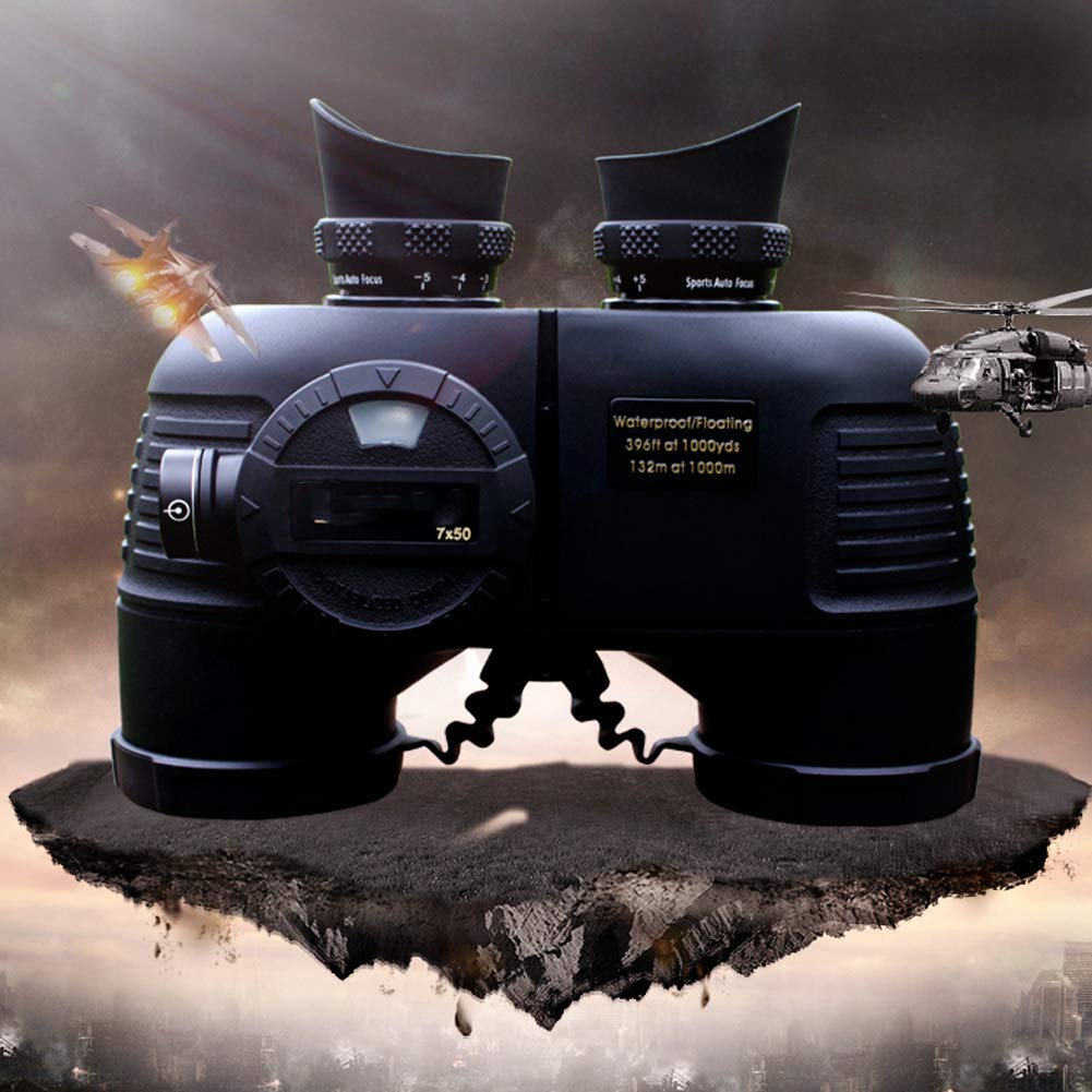 Бинокль Military High Performance Телескоп HD 7x50 Водонепроницаемый с Дальномером и Азимутальным Компасом 3 (2), фото №3
