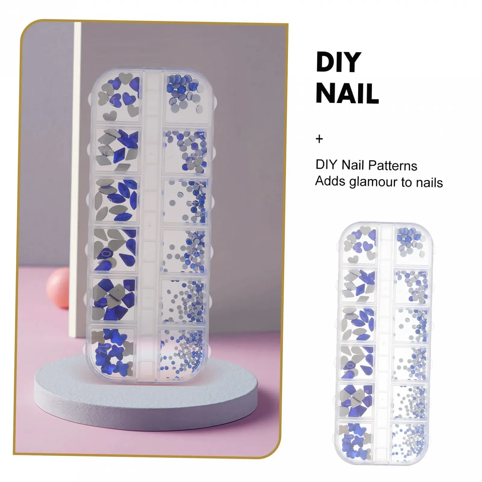 Стразы для ногтей Healvian 5 коробок Бриллиант Смола Аксессуары для украшения ногтей для Рождества Дня рождения, фото №7
