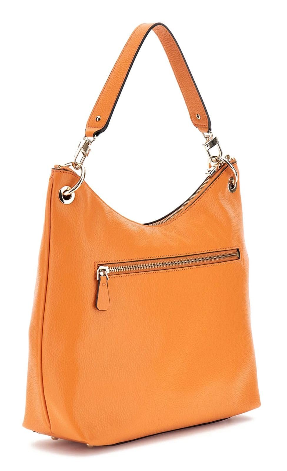 Сумка через плече GUESS Levia Large Hobo Tangerine, фото №2