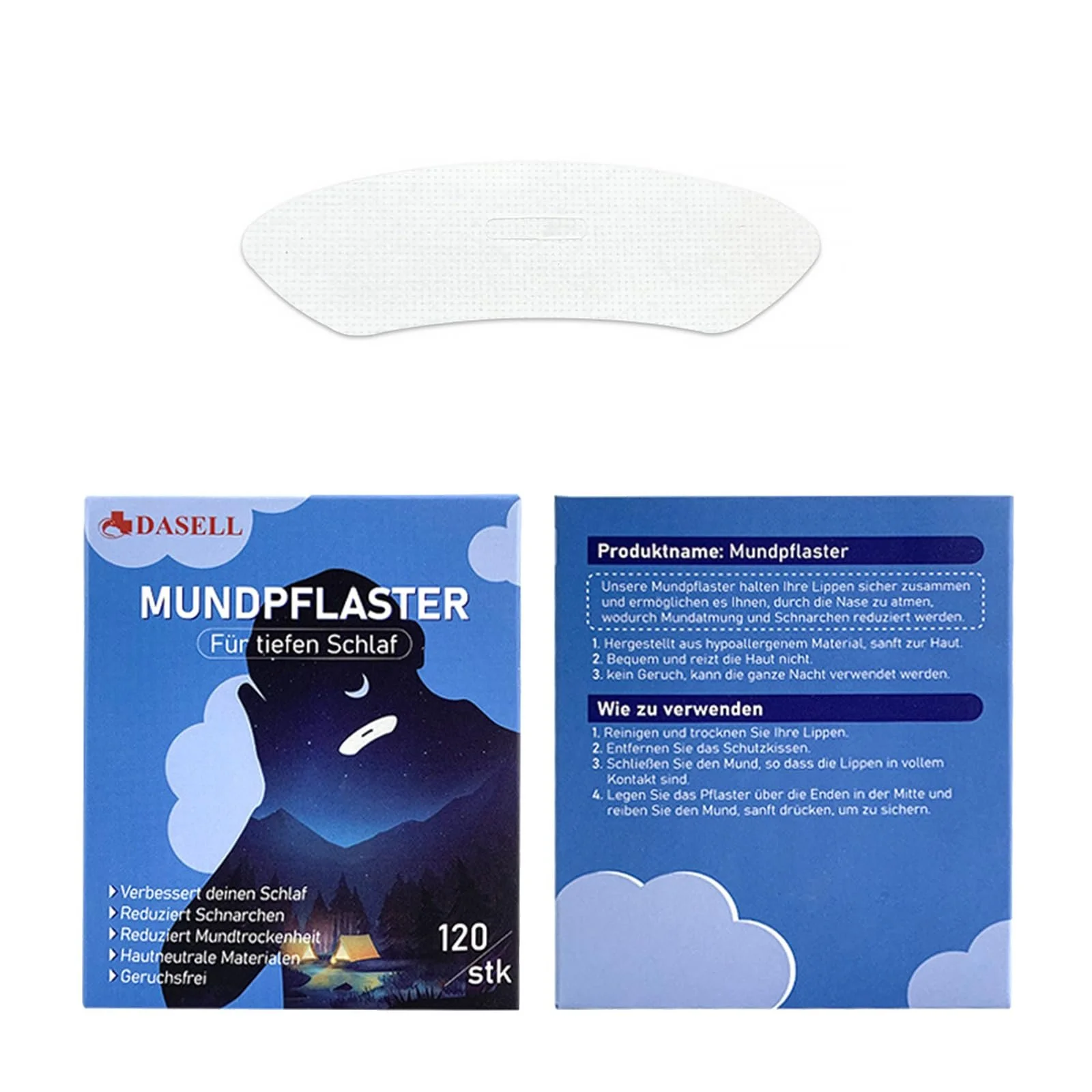 Пластирі для сну на рот, пачка 120 шт., фото №1