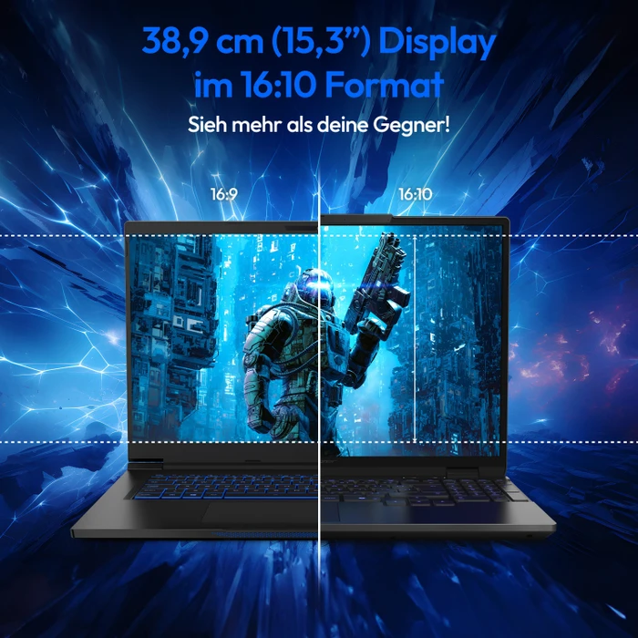 Ігровий ноутбук 16" Medion (Lenovo Group) Erazer Major X20 | Intel Core i9-14900HX | IPS (2560x1600) QHD+ | 16:10 | 240 Гц | RAM DDR5 32 ГБ | SSD NVME 1 ТБ | Nvidia GeForce RTX 4070, 8 ГБ | Механічна RGB клавіатура Win11 (4947), фото №3