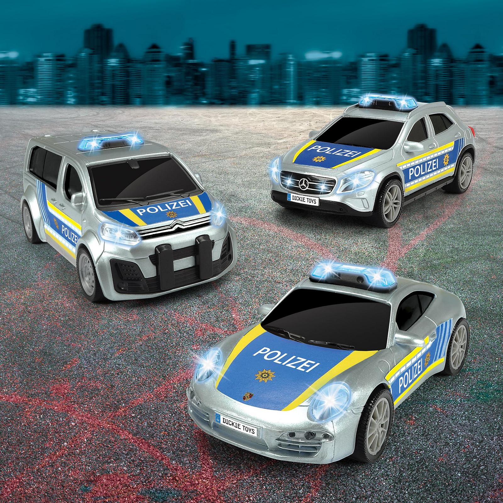 Игрушечная машина Dickie Toys - Полицейская машина из полицейского подразделения Свет и звук, фото №5