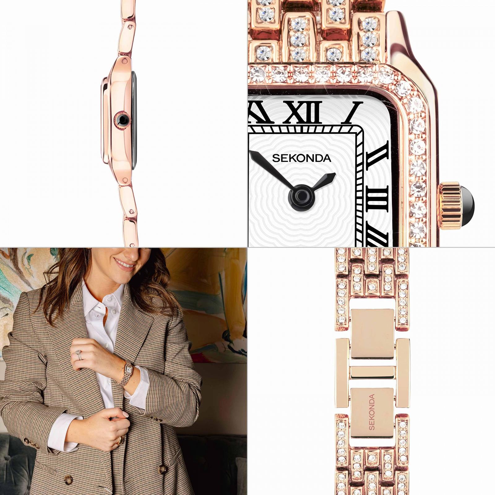 Жіночий годинник Кварцовий SEKONDA Classic Monica 22 мм Білий з аналоговим дисплеєм, фото №5