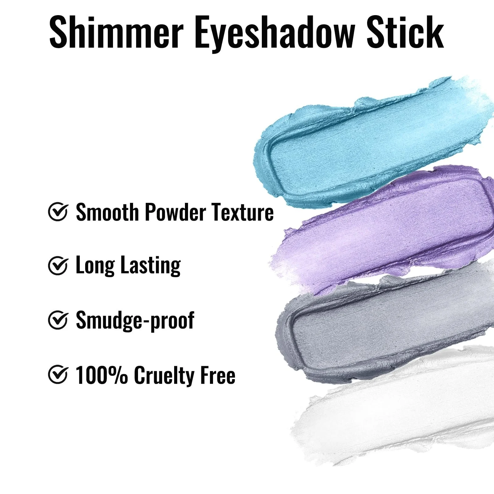 Тени для век Erinde Карандаш Блестящий Фиолетовый Водостойкий, фото №4