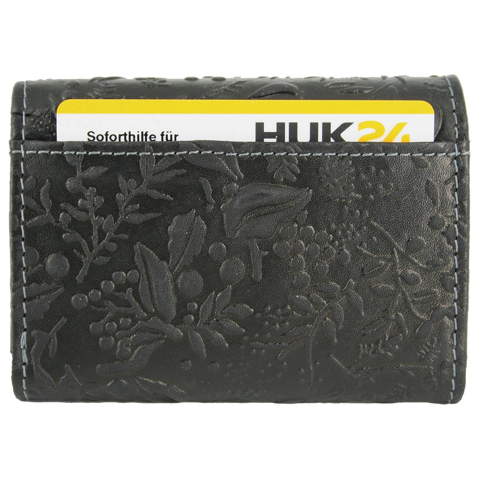 Кошелек Hill Burry с RFID защитой Маленький Кожаный Женский Длинный Кошелек Дизайн (Коллекция Hill Burry, Черный) Черный Классический кошелек, фото №2