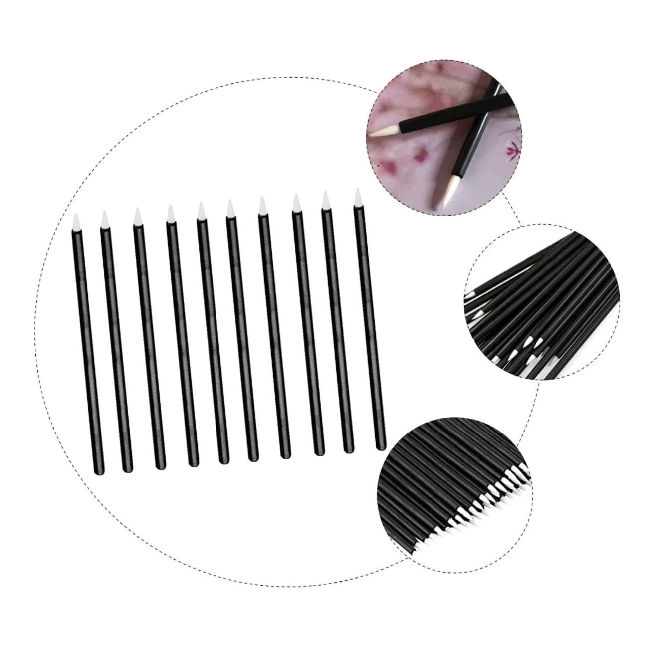 Аплікатори Beavorty одноразові для макіяжу очей, 100 шт, фото №5