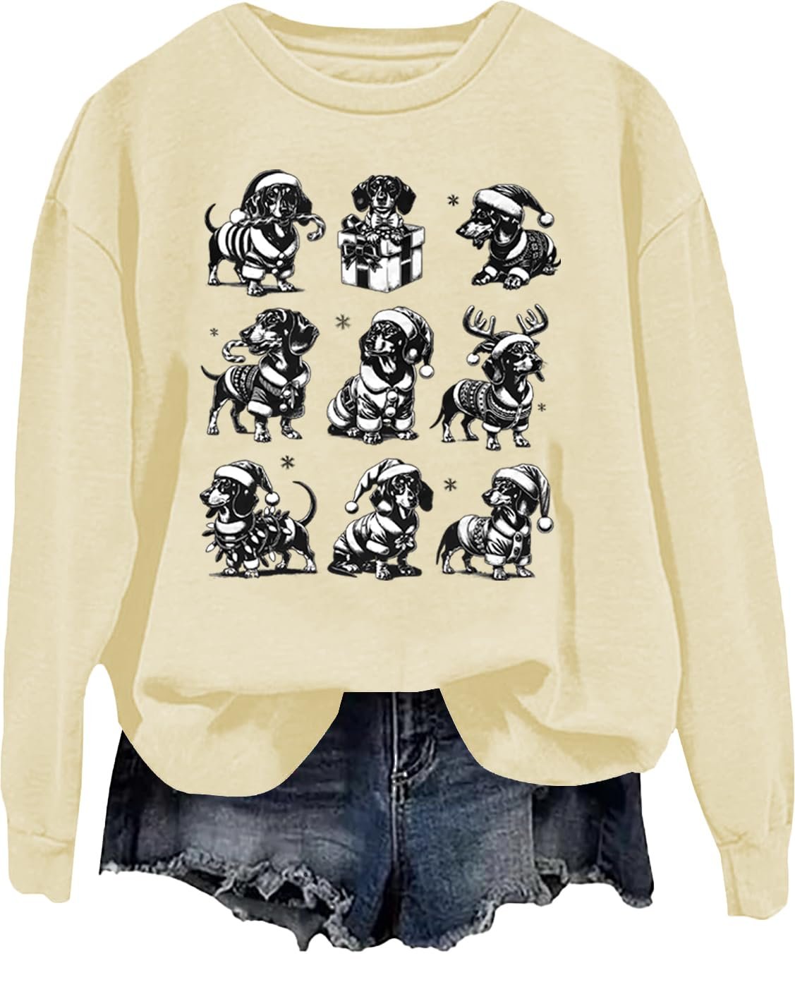 Рождественский свитшот Dachshund Christmas Dachshund Lover Dachshund Shirt, фото №1