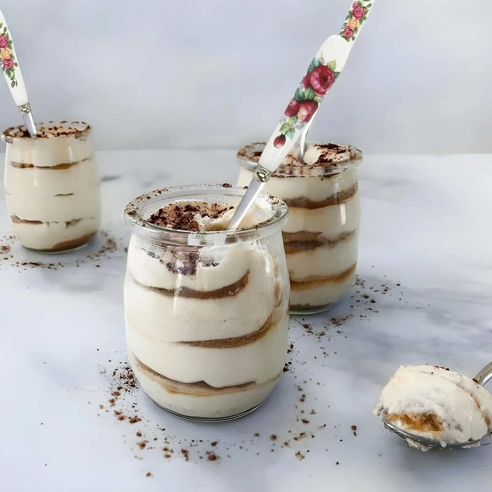 Ложки кавові з нержавіючої сталі, набір 8 штук, керамічна ручка, фото №5