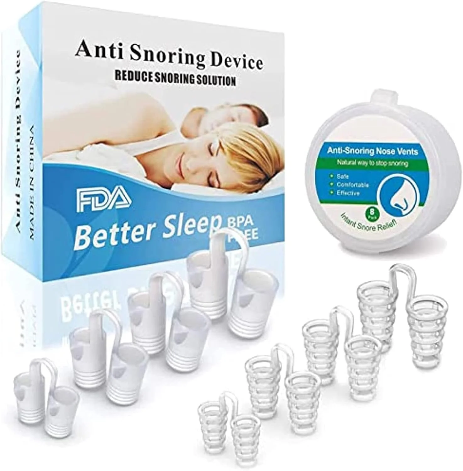 Расширитель для носа против храпа, 8 шт., фото №1