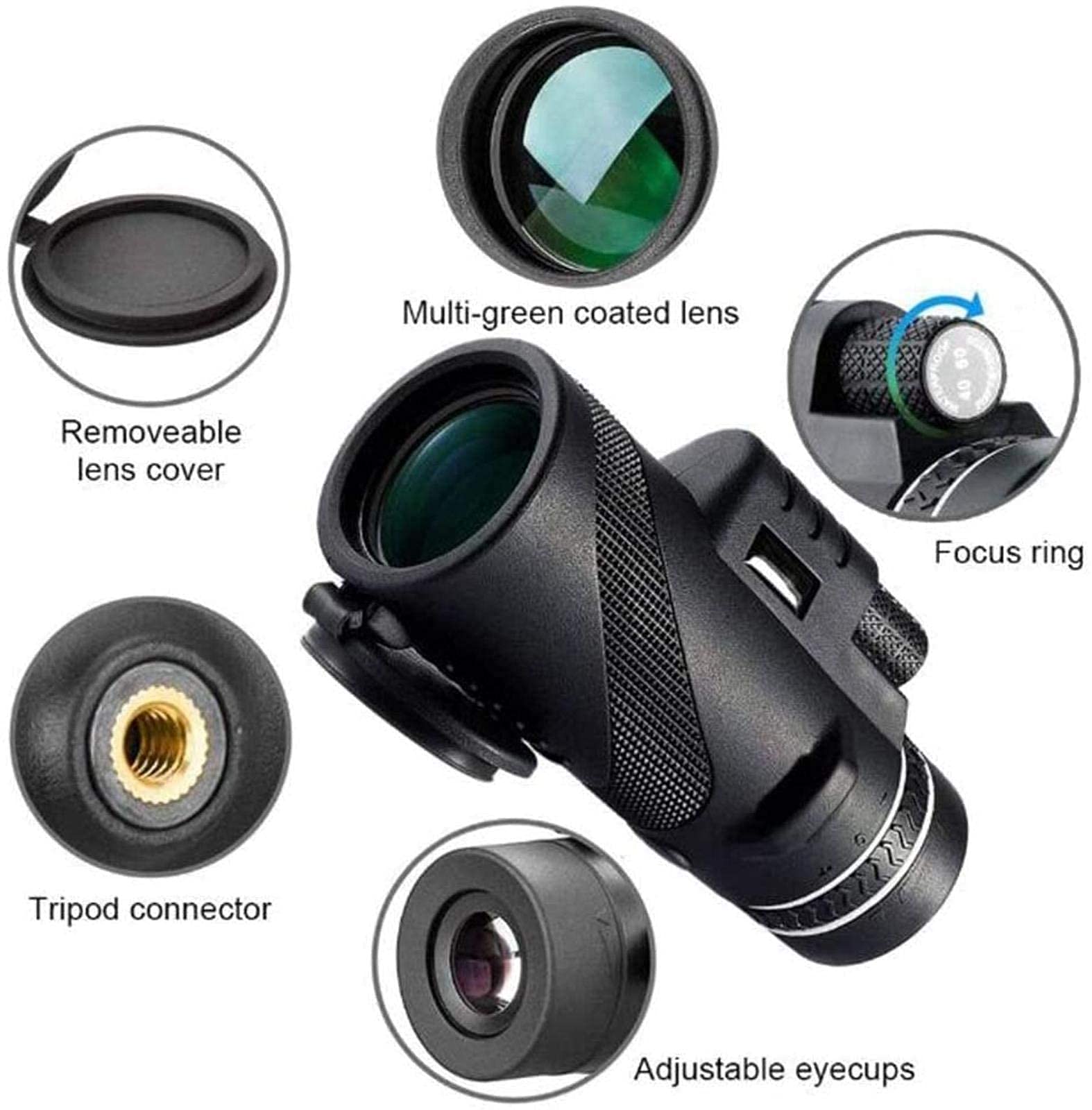 Телескоп Day & Night 40 x 60 Dual Focus HD Optics Zoom Водонепроницаемый, фото №6
