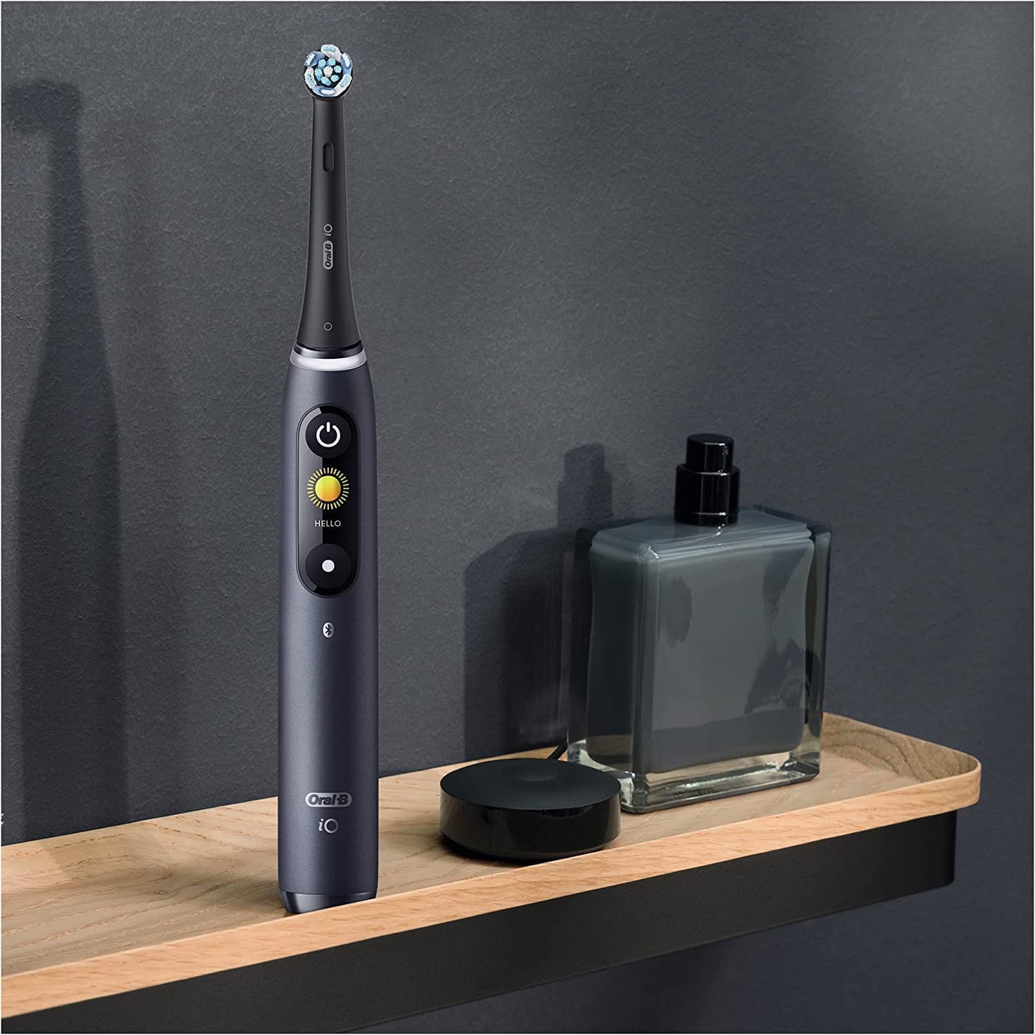 Электрическая зубная щетка Oral-B iO Series 8 Plus Edition, двойная упаковка и 3 сменные головки + 2 Ultimate Cleaning & 2 Gentle Cleaning, 6 режимов чистки, черный/фиолетовый, фото №10