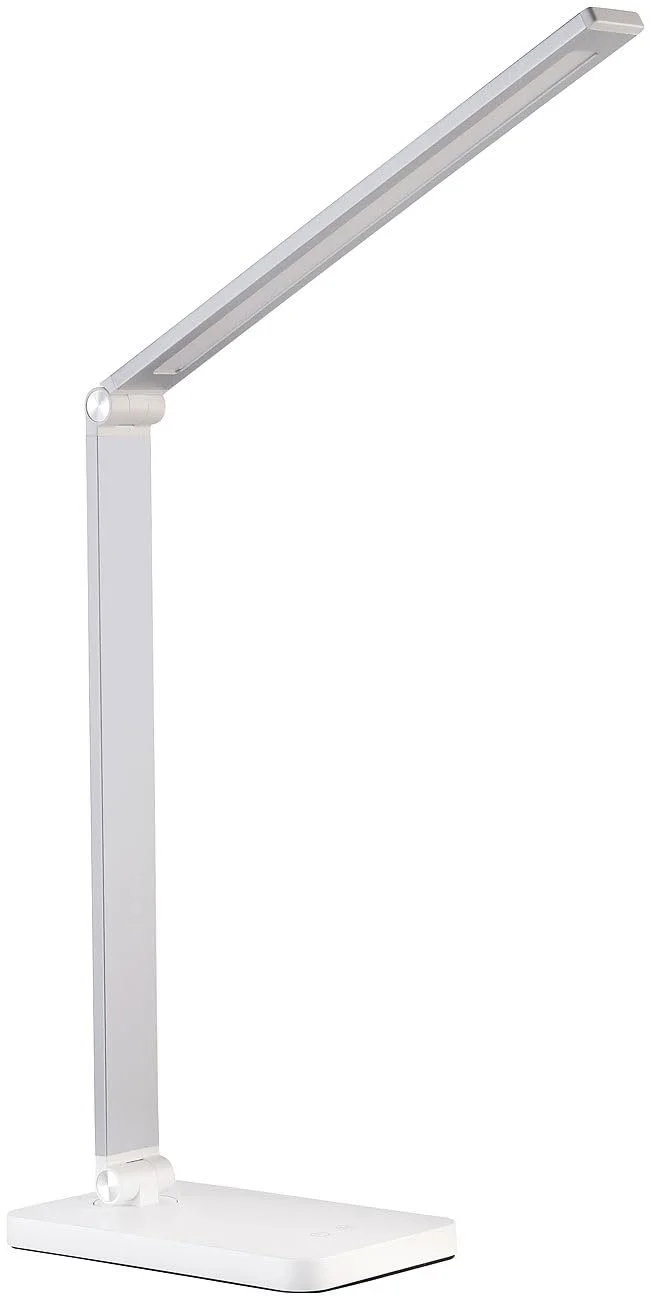 Настольная лампа Lunartec Office Table Lamp Алюминиевая CCT 660 Лм USB Серебристая/Белая, фото №8
