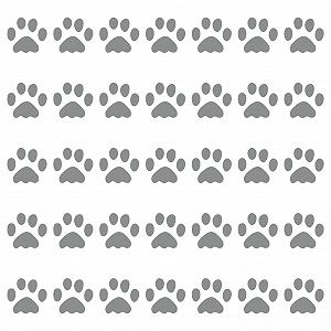 Наклейки на стіну kleb-Drauf 35 Paws глянцеві Grey - Фото 1