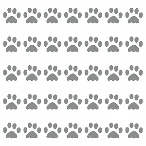 Наклейки на стіну kleb-Drauf 35 Paws глянцеві Grey - Фото 1