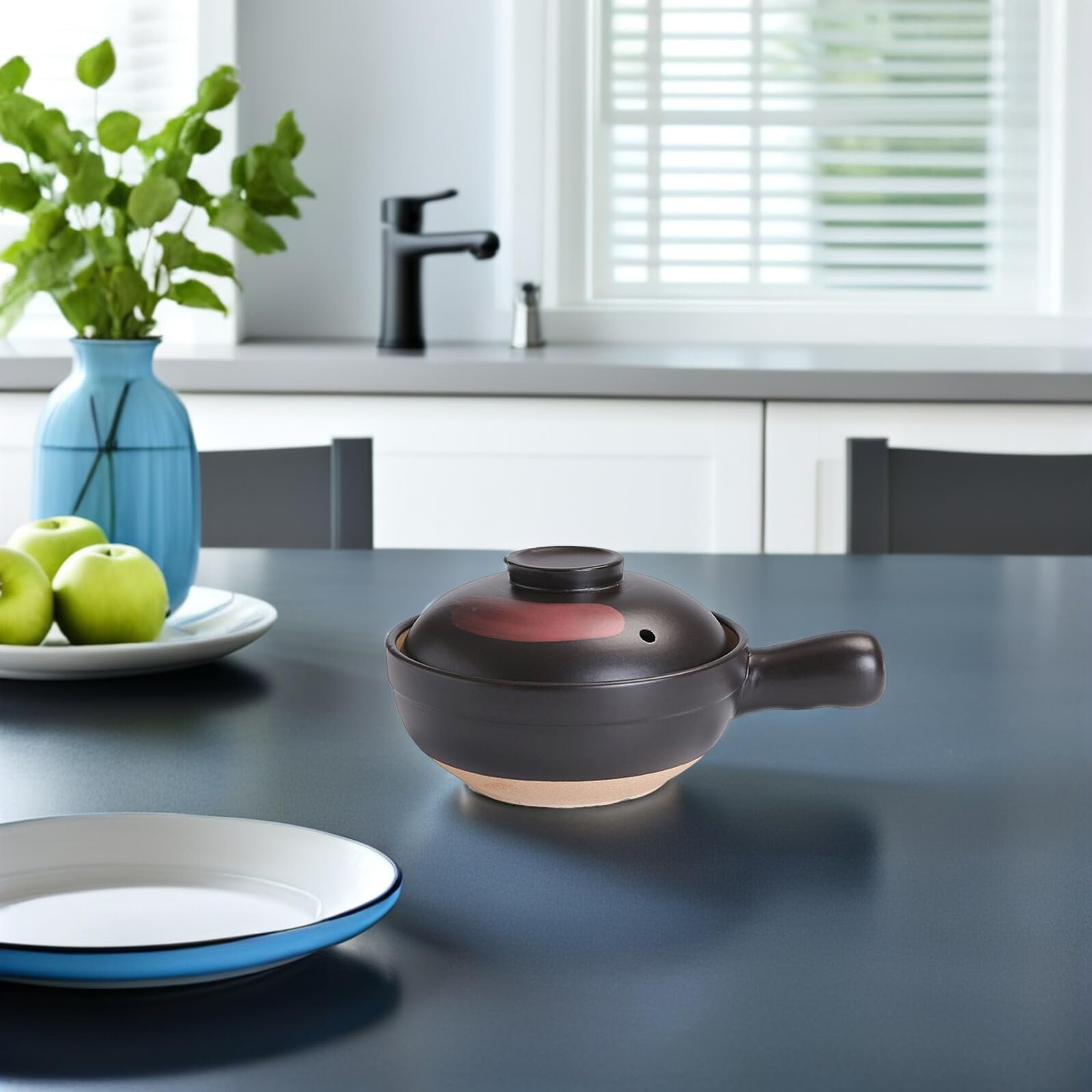 Кастрюля керамическая глиняная для супов и запекания, фото №7