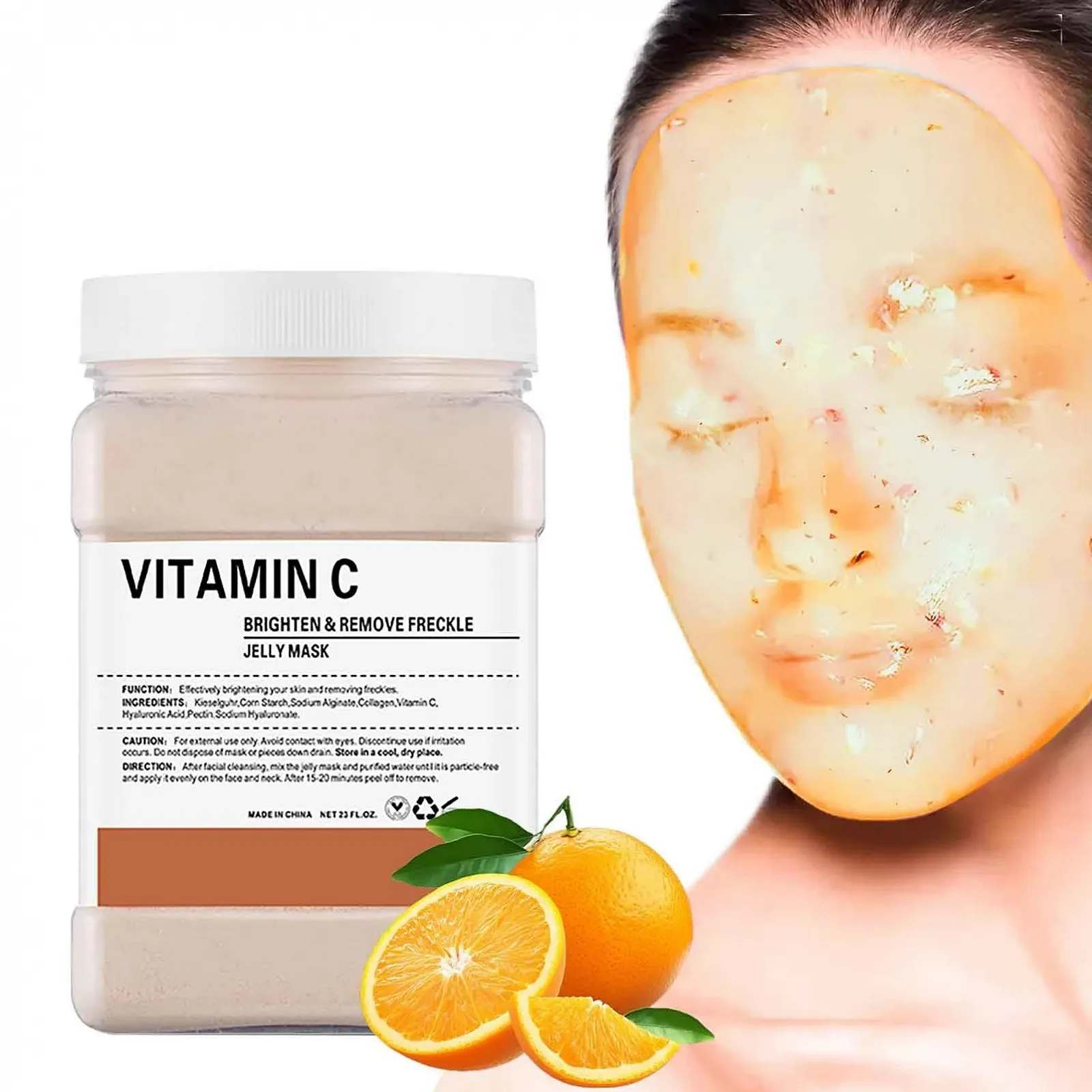 Маска для обличчя желеподібна Вітамін C Відлущувальна, фото №1