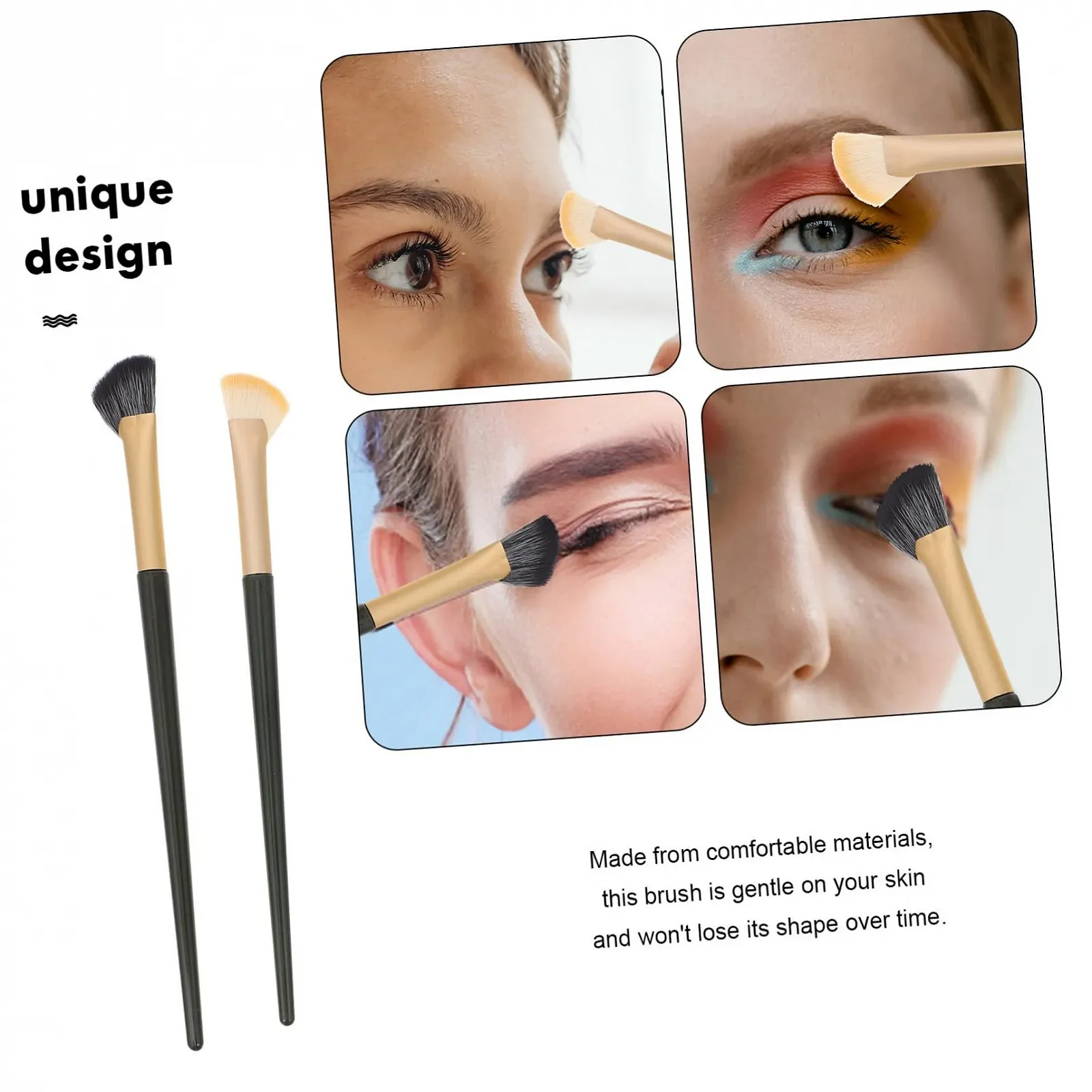 Кисти minkissy для консилера скошенная, фото №6