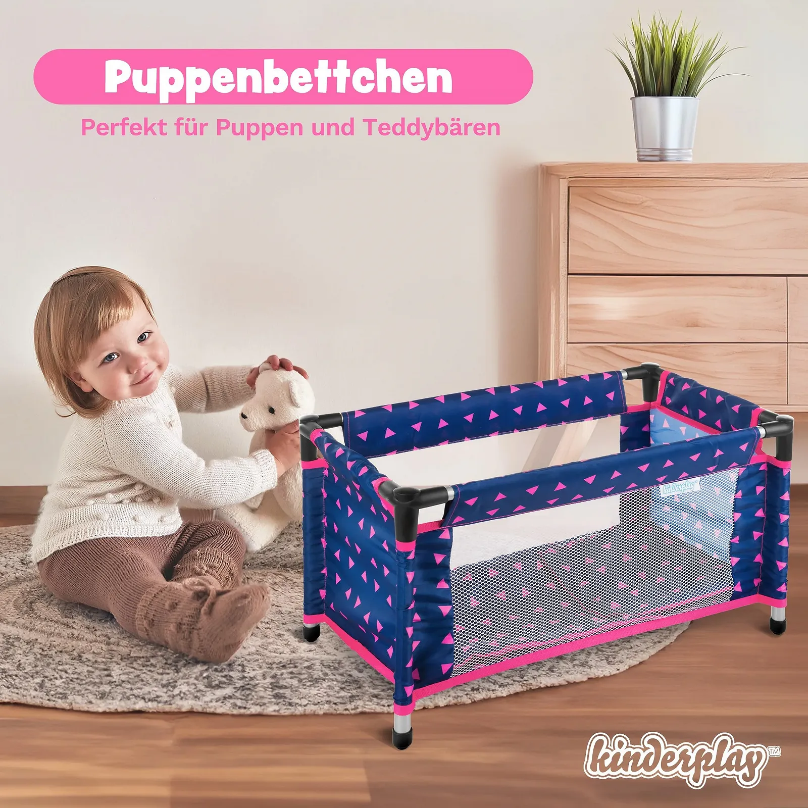 Ліжко для ляльки Kinderplay Модель KP0400T 43 см, фото №2