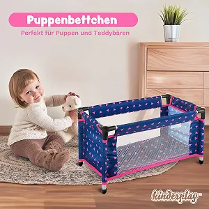 Ліжко для ляльки Kinderplay Модель KP0400T 43 см synthetic.ua - Фото 1