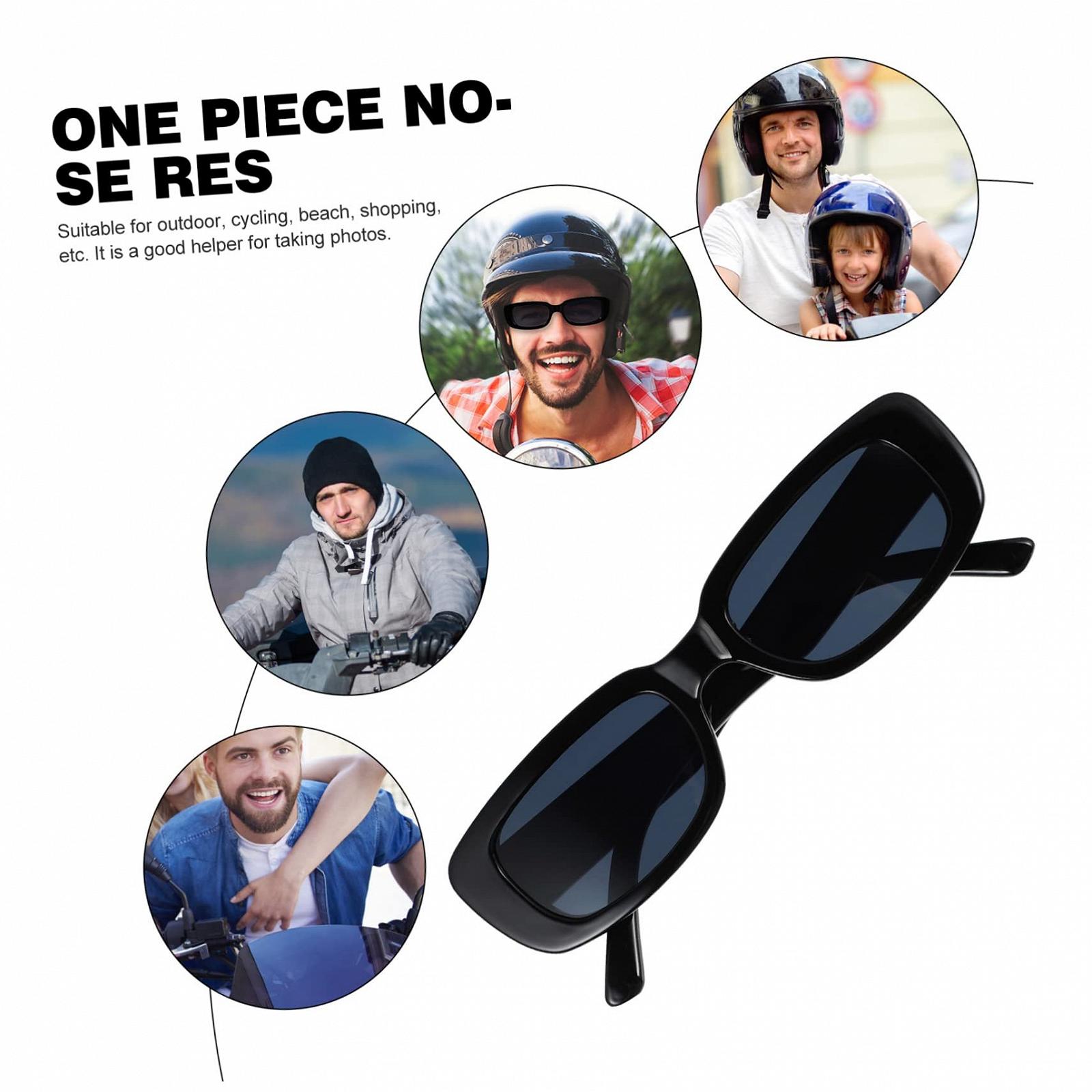 Солнцезащитные очки Квадратные Универсальные черные (3 шт. в упаковке), фото №5