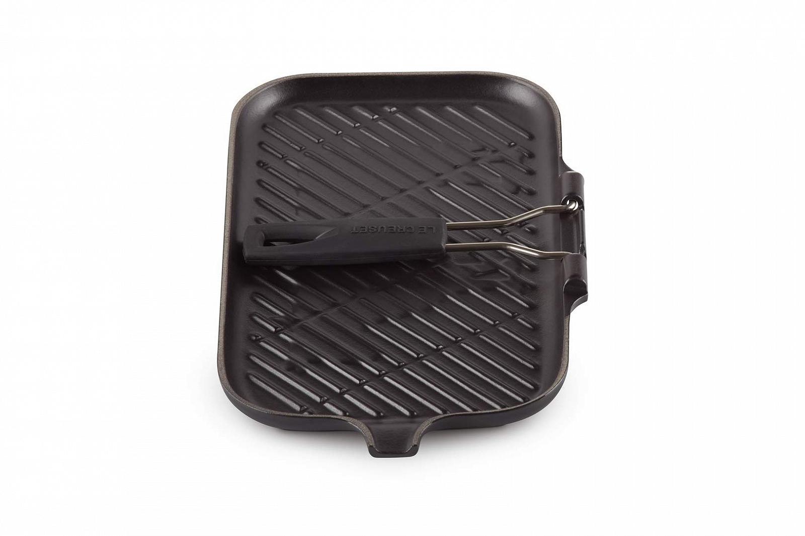 Гриль-пательня Le Creuset 36x20 см Чорна Прямокутна, фото №4