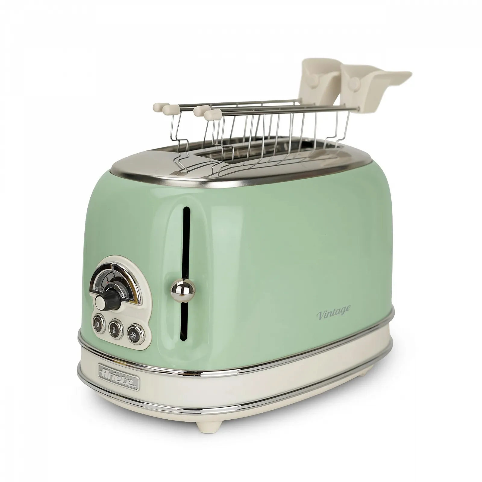 Тостер Ariete Vintage 155/04-green, метал, 810 Вт, зелений, фото №1