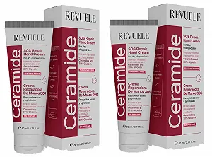 Крем для рук REVUELE Ceramide SOS Repair восстанавливающий 2х80 мл - Фото 1