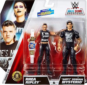 Фігурки Mattel WWE, серія #20, «Брудний» Домінік Містеріо проти Реї Ріплі, набір колекційних фігурок synthetic.ua - Фото 1