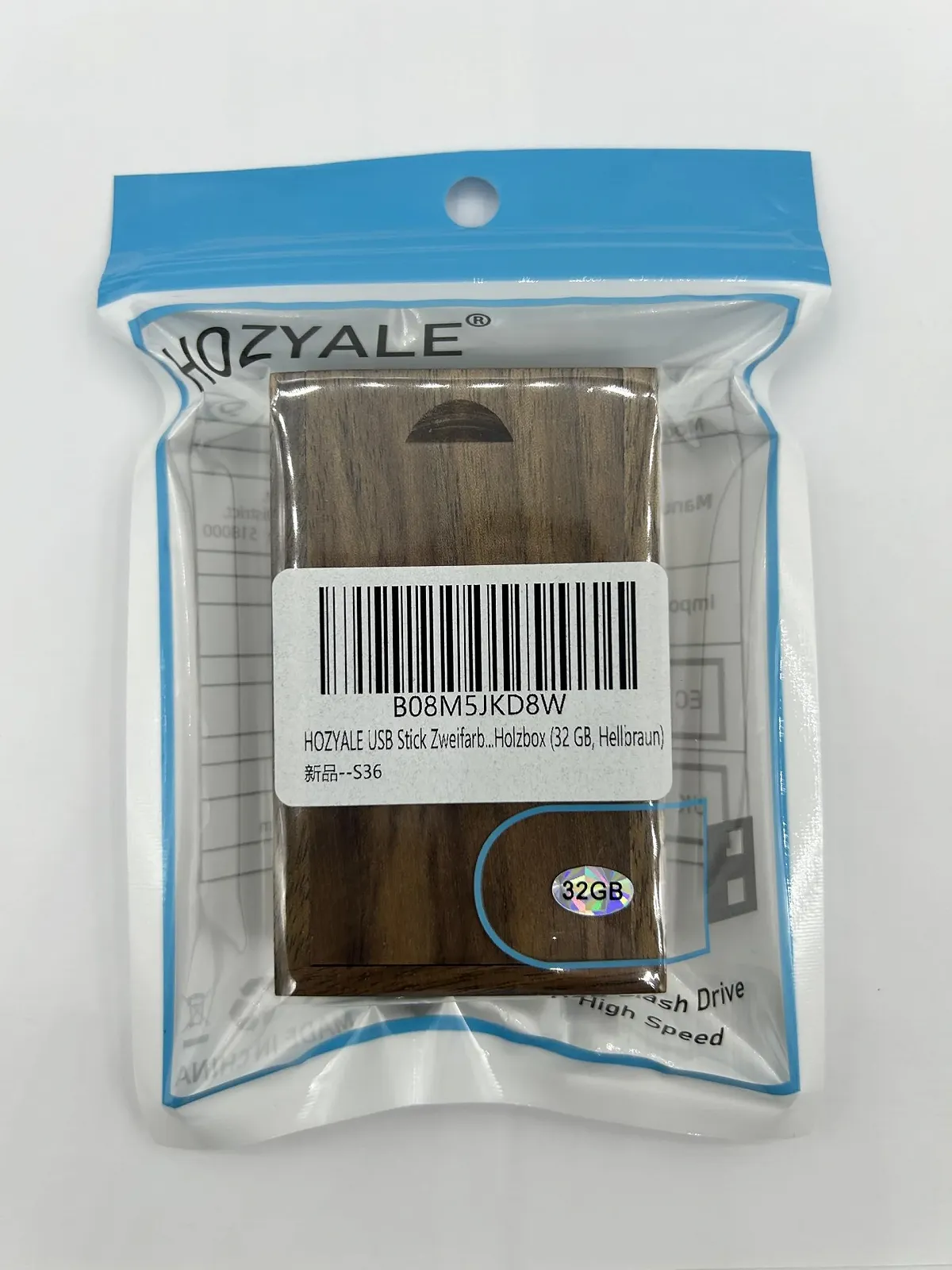 USB-флеш-накопичувач Two-Tone Wooden 32 ГБ USB 2.0 зі скринькою Світло-коричневий, фото №6 USB-флеш-накопичувач Two-Tone Wooden 32 ГБ USB 2.0 зі скринькою Світло-коричневий, фото №6