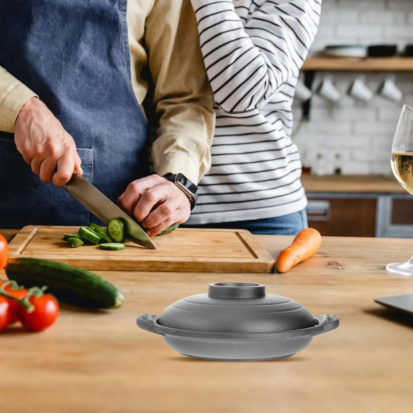 Кастрюля для супа Mobestech керамическая термостойкая 1 шт, фото №2