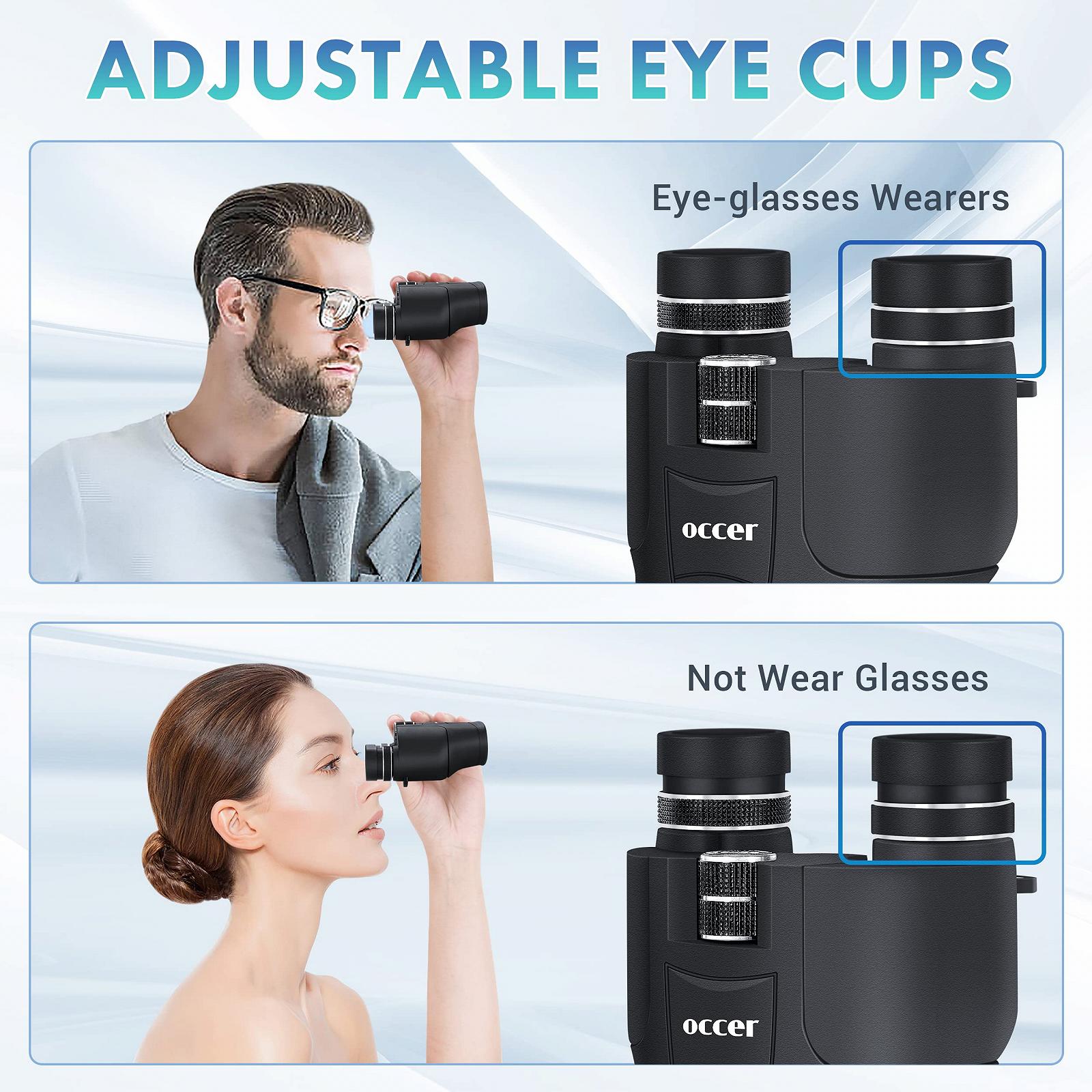 Бинокль occer Improved 12x25 Компактный, фото №4