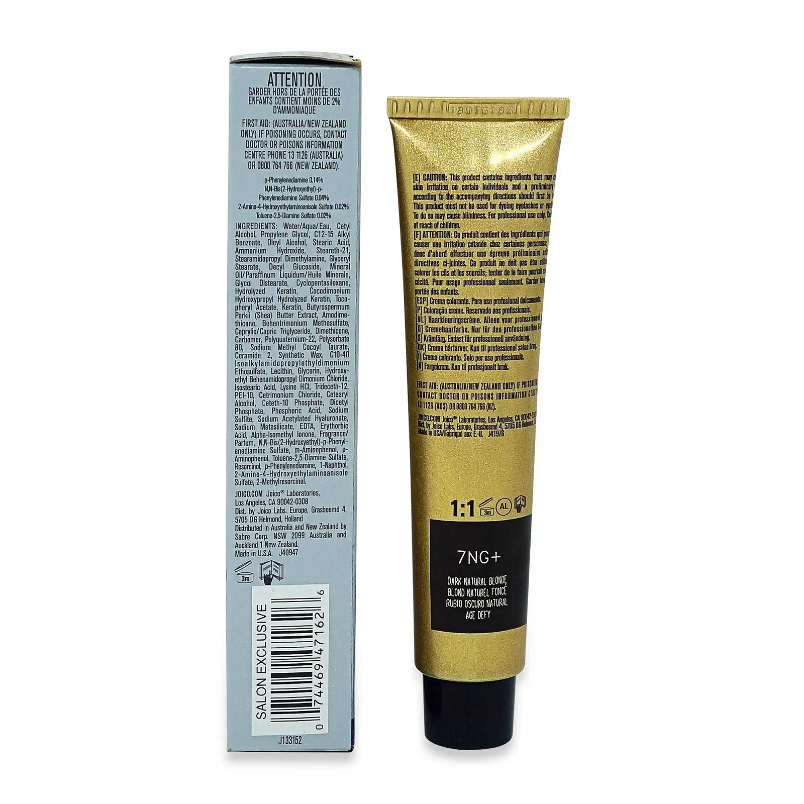 Краска для волос Joico Age Defy Vero K-Pak 7NG+ (Темный Натуральный Блондин), фото №2 Краска для волос Joico Age Defy Vero K-Pak 7NG+ (Темный Натуральный Блондин), фото №2