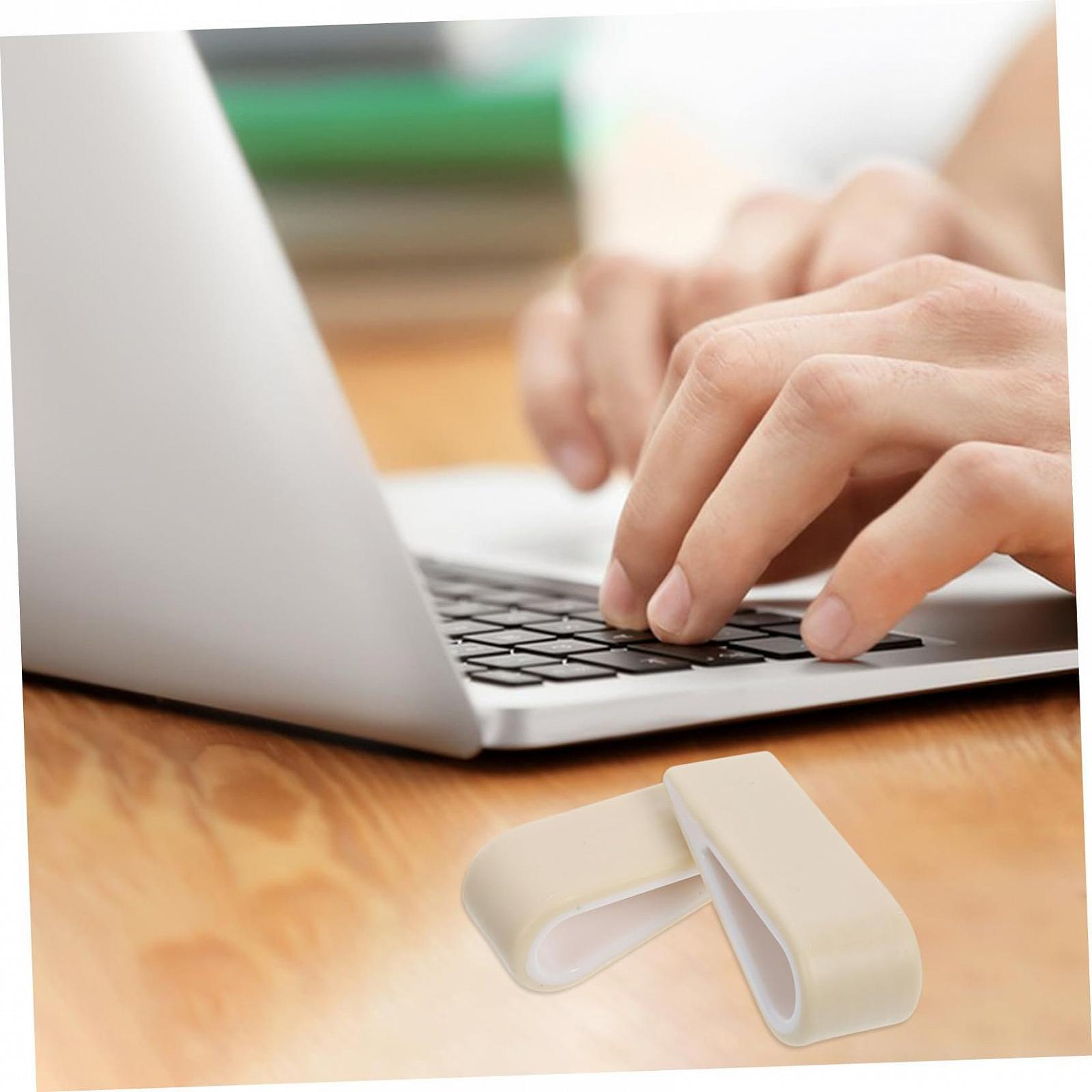 Подставка для ноутбука регулируемая по высоте силиконовая нескользящая, стабильная наклонная клиновая для ноутбука и планшета эргономичный настольный держатель, 2 шт, фото №8