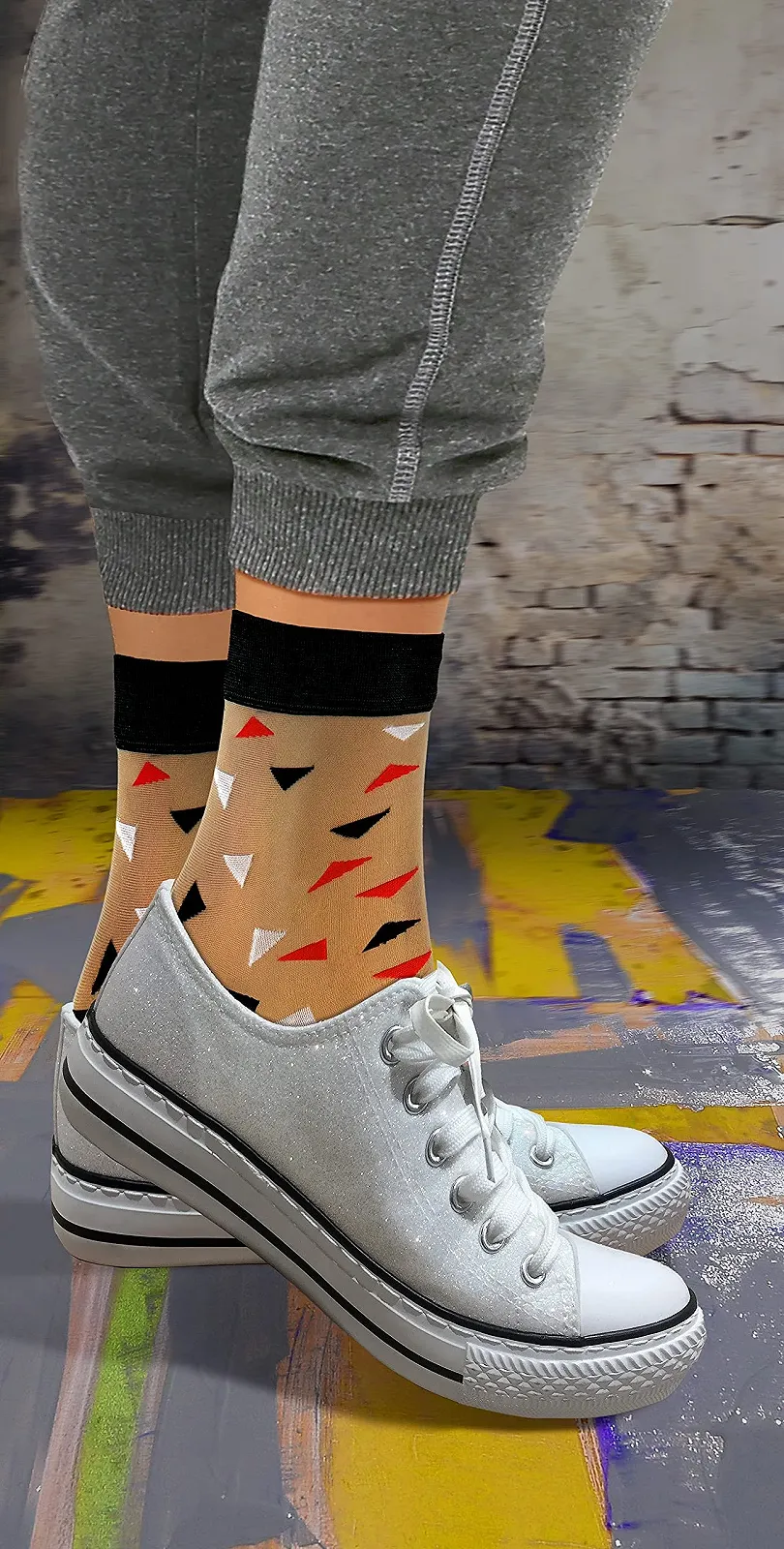 Шкарпетки Sesto Senso Nylon Pattern Ultra Thin, 2 пари, фото №2