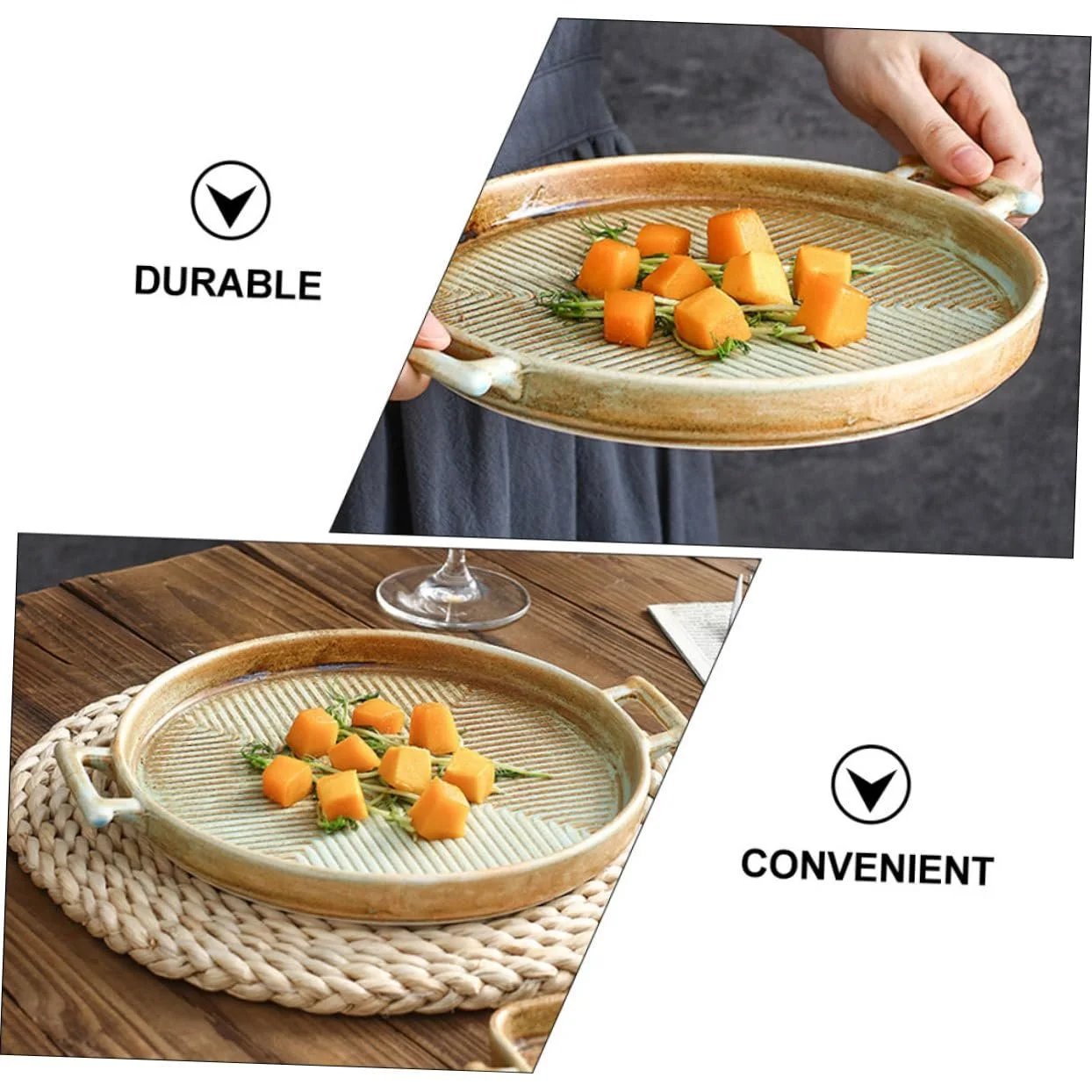 Форма для запекания Keramik-backform Ретро Керамическая с ручками, фото №5