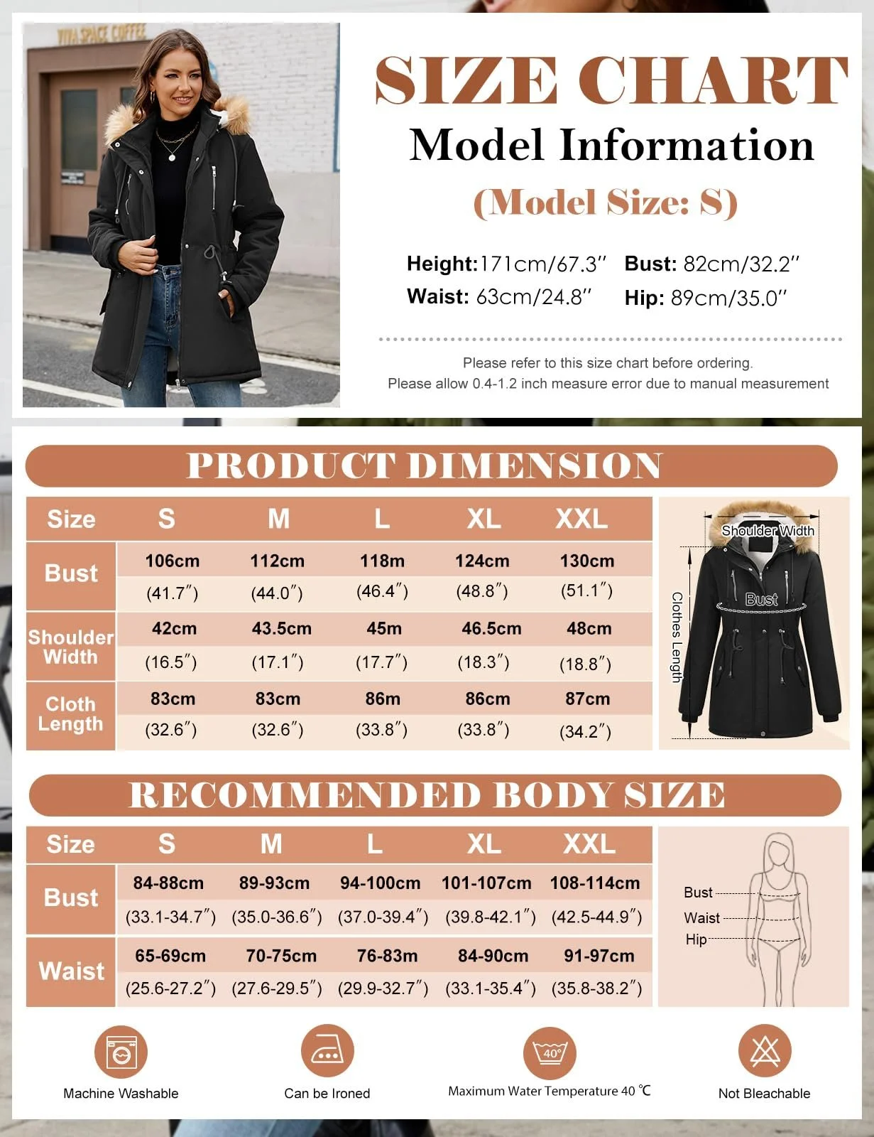 Жіноча зимова куртка FemiChic Довга, фото №6