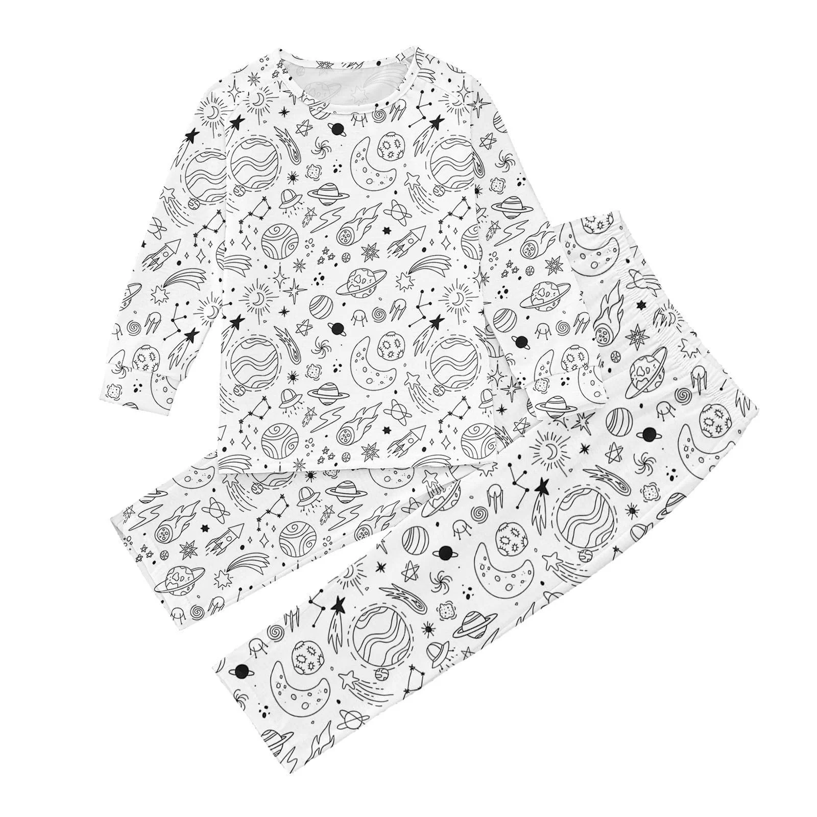 Детский комплект пижамы для мальчиков с ручной росписью, фото №1 Детский комплект пижамы для мальчиков с ручной росписью, фото №1