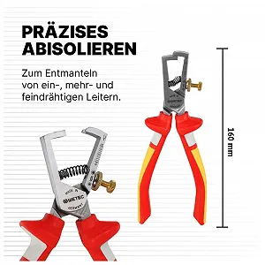 Стриппер WETEC VDE 3-K Handle 160 mm synthetic.ua - Фото 1