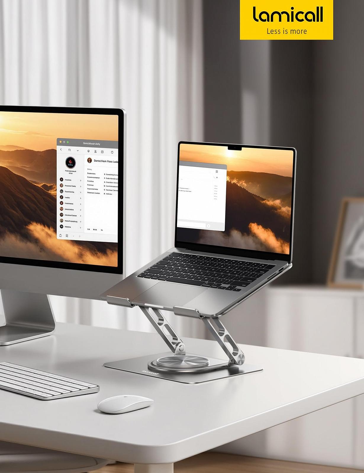 Підставка для ноутбука Lamicall, регульована, обертається на 360, фото №7 Підставка для ноутбука Lamicall, регульована, обертається на 360, фото №7