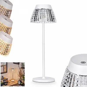 Настільна світлодіодна лампа HOFSTEIN Macos 1 Вт 100 лм Білий/Прозорий - Фото 1