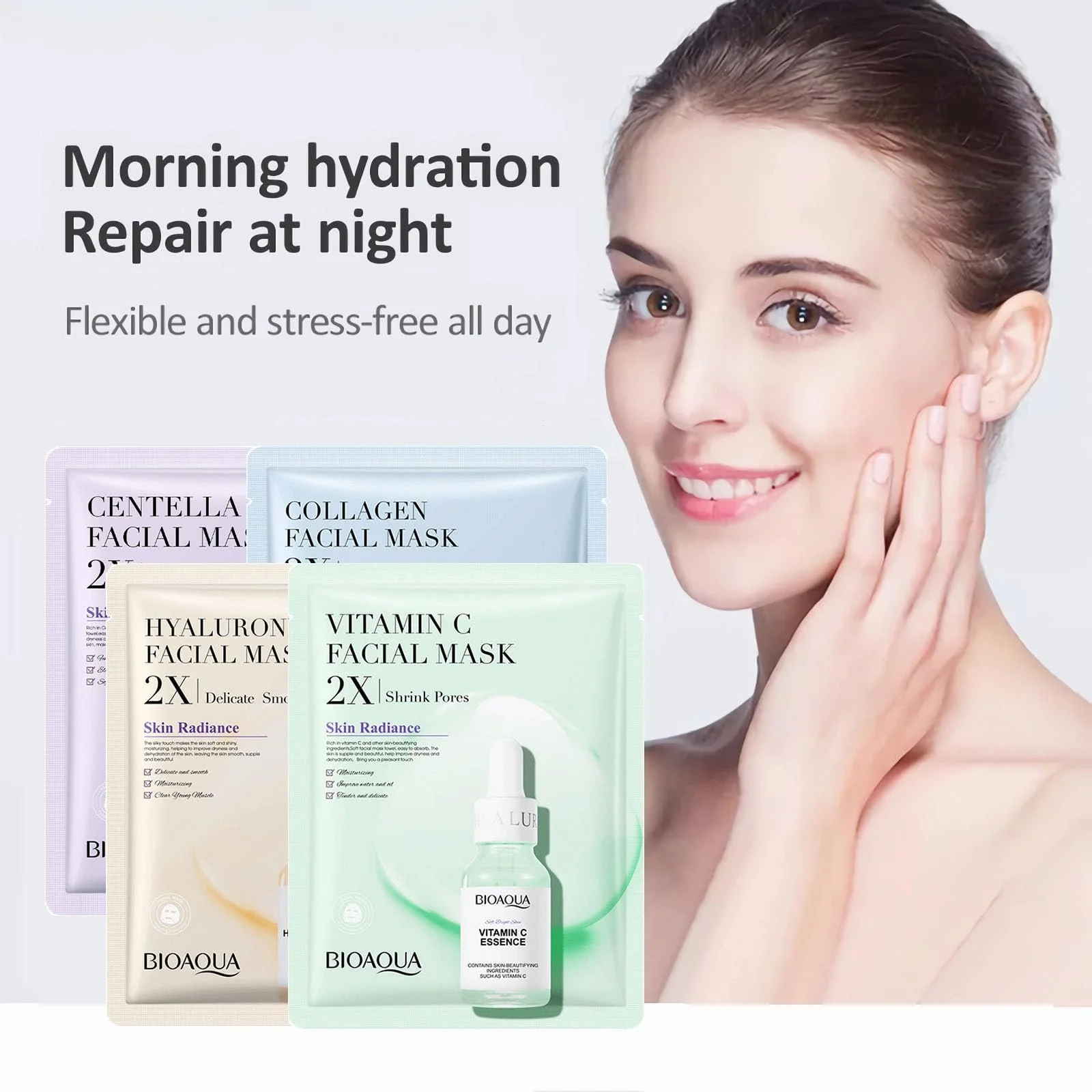 Тканевая маска для лица Jorun Essence увлажняющая, набор, корейские листовые маски, увлажняющая, антивозрастная, для улучшения тона кожи, веганская маска для лица, уход за кожей для всех типов кожи, 12 шт., фото №2 Тканевая маска для лица Jorun Essence увлажняющая, набор, корейские листовые маски, увлажняющая, антивозрастная, для улучшения тона кожи, веганская маска для лица, уход за кожей для всех типов кожи, 12 шт., фото №2