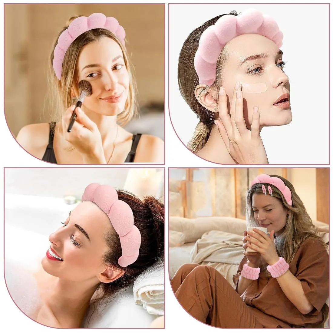 Набір обручів для волосся Skincare, фото №6