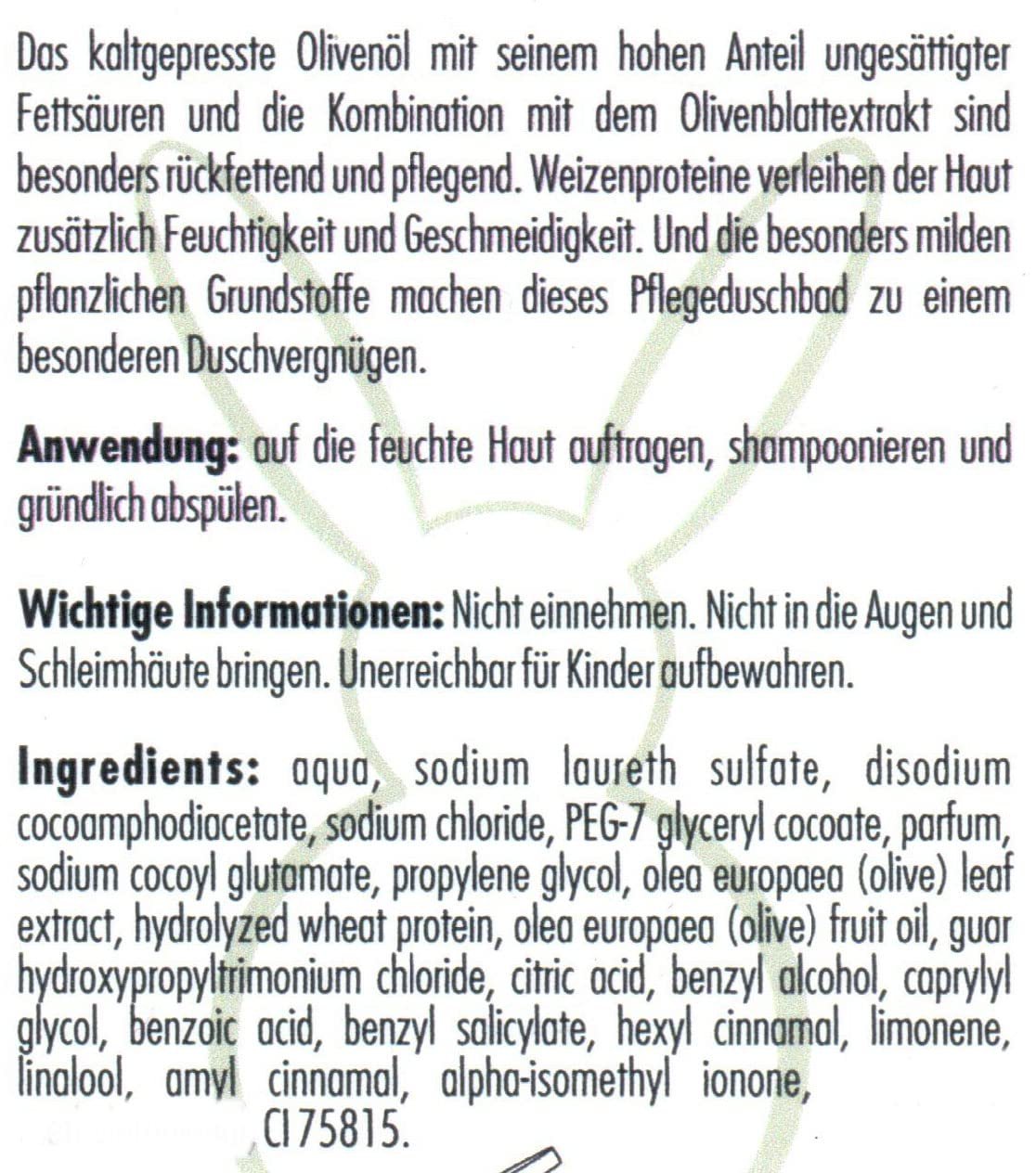 Гель для душу Haslinger Olive 200 мл, фото №5