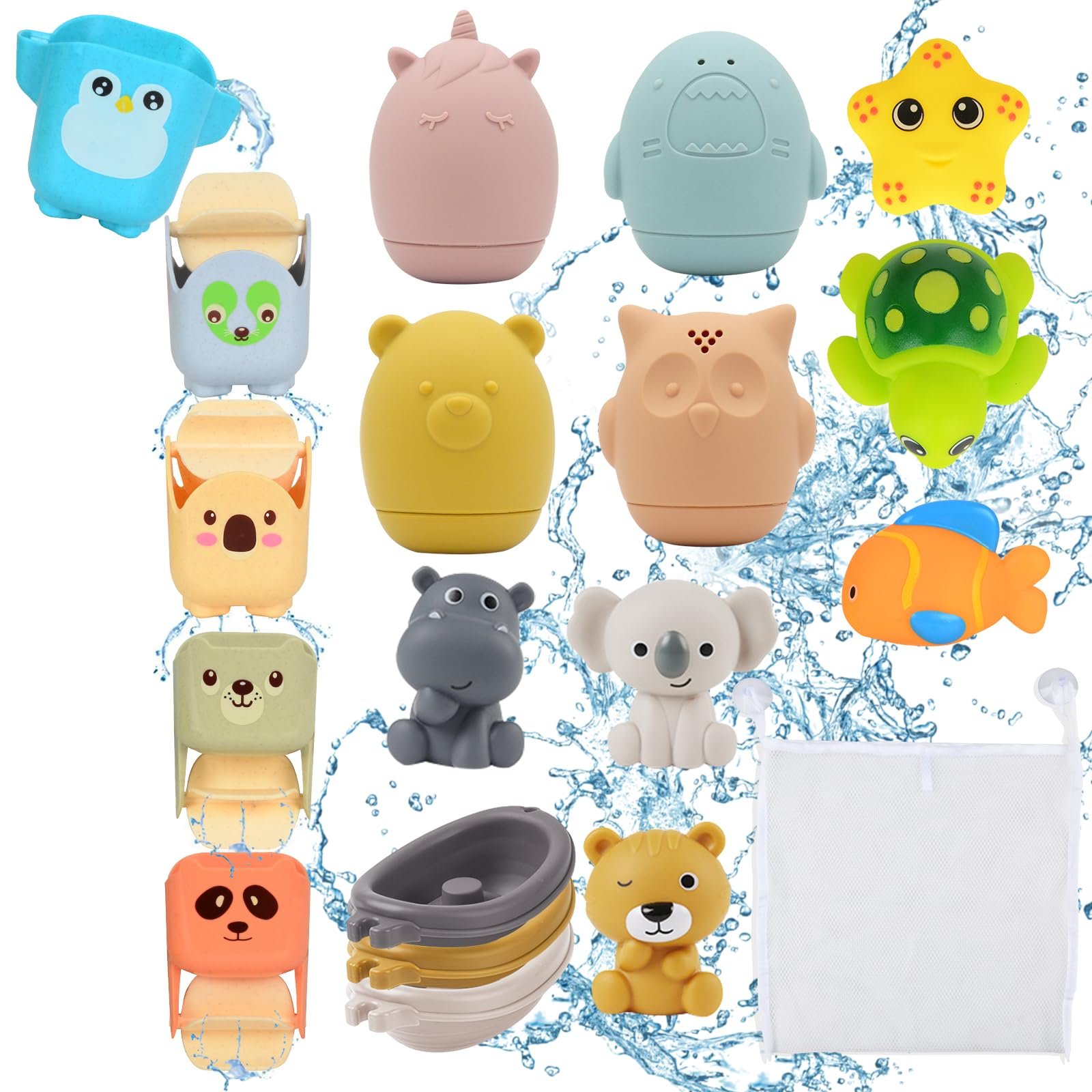Набір іграшок для ванни, Силіконова, фото №1