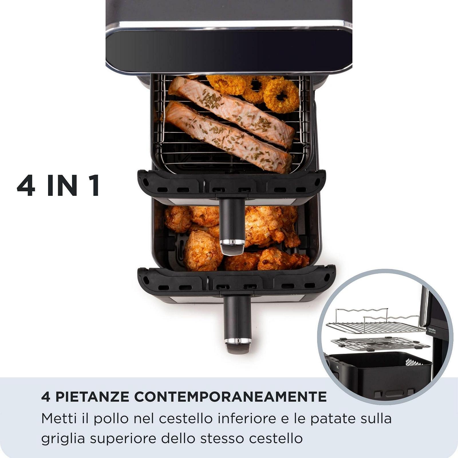 Мультипіч Ariete 4640/00 Vertical DUO 2460Вт 11л 6 програм функція гриля до 200°C, фото №7 Мультипіч Ariete 4640/00 Vertical DUO 2460Вт 11л 6 програм функція гриля до 200°C, фото №7