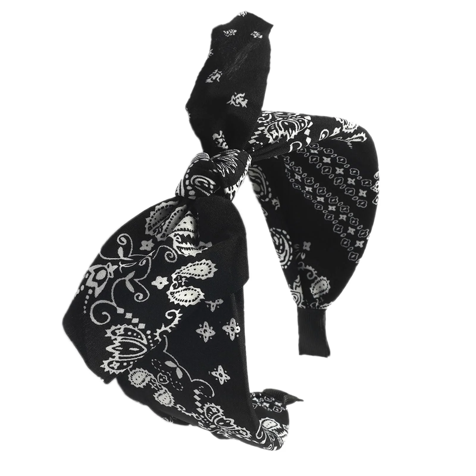 Обруч на голову з широким бантом для жінок, фото №4