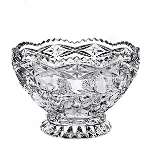 Миска Фруктовниця Салатниця Rebecca Прозора Діаметр 16 см Кришталеве скло - Фото 1