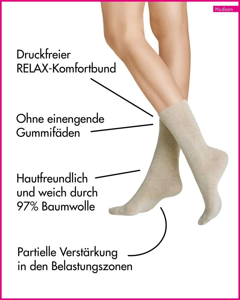 Женские носки Hudson Calf, бежевый (Biber-Mel. 0738), 6, фото №2