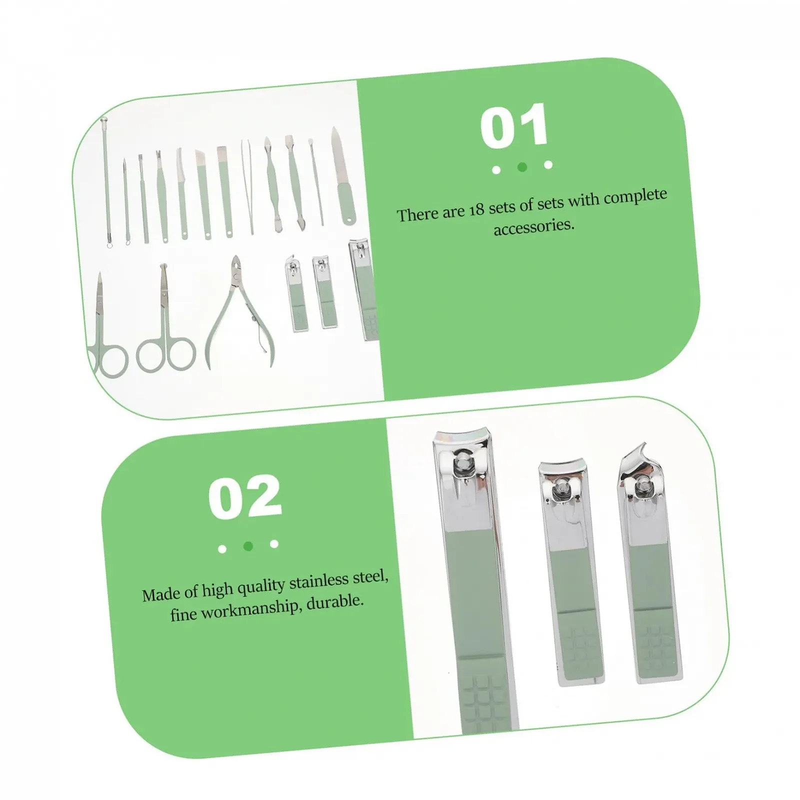 Набір для манікюру OATIPHO 18 шт., фото №6